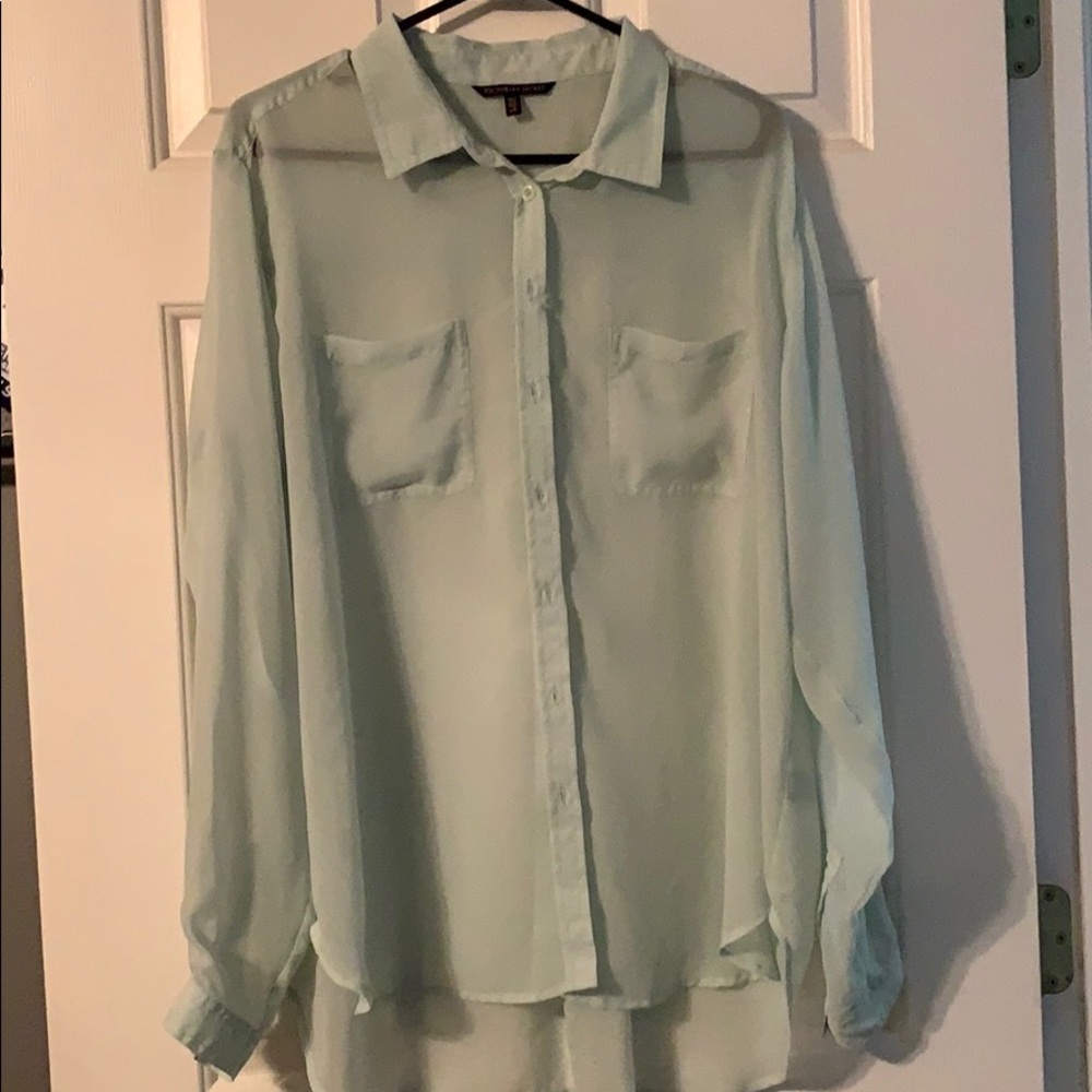Mint Sheer Blouse